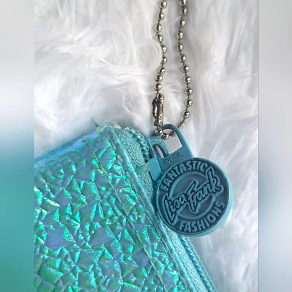 Lisa Frank Mermaid Blue Iridescent Vintage Pencil Case